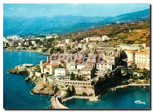 Moderne Karte Corse Ile de Beaute Paradis d'ete Bastia