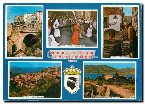 Cartes postales moderne Corse Ile de Beaute Paradis d'ete Souvenir de Sartene et de ses environs