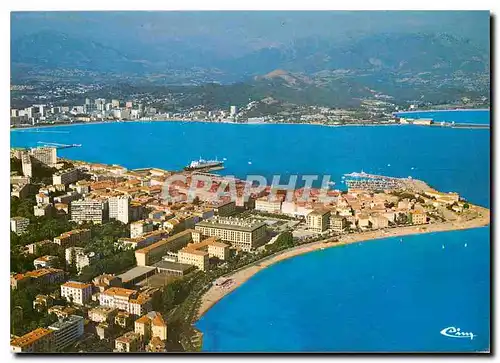 Moderne Karte Corse Ile de Beaute Paradis d'ete Ajaccio