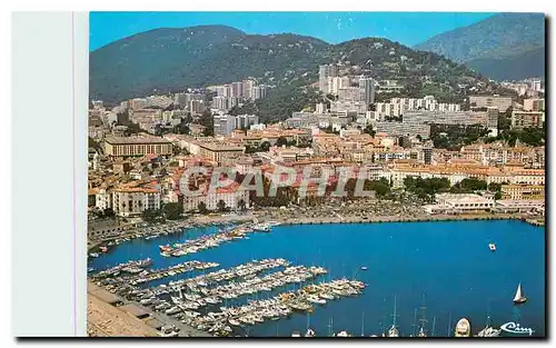 Moderne Karte Corse Ile de Beaute Paradis d'ete Ajaccio Le port de plaisance