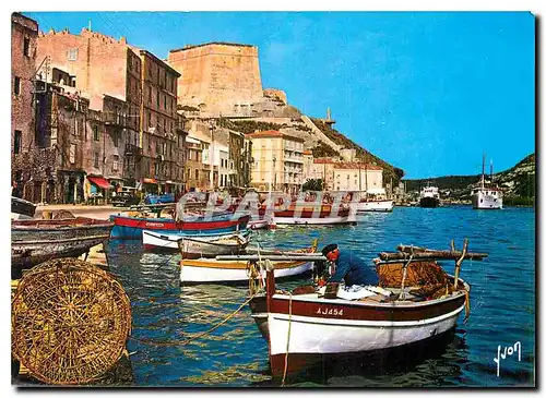Moderne Karte La Corse oasis de Beaute Bonifacio Le Port domine