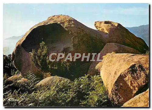 Moderne Karte Corse Ile de Beaute Paradis d'ete Piana Les Calanche