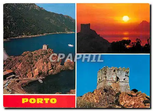 Cartes postales moderne Panorama de la Corse Porto