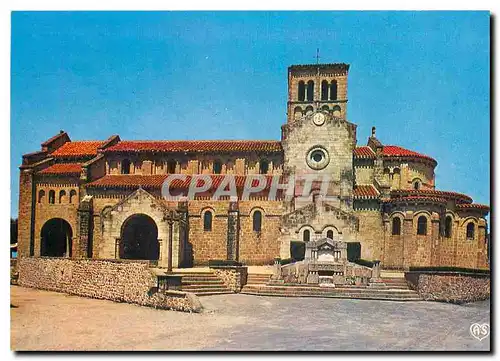 Moderne Karte Le Bourbonnais L'Eglise de Chatel Montagne