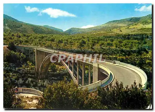 Cartes postales moderne Les Gorges Pittoresques du Verdon La Route Varoise et le Pont sur l'Artuby