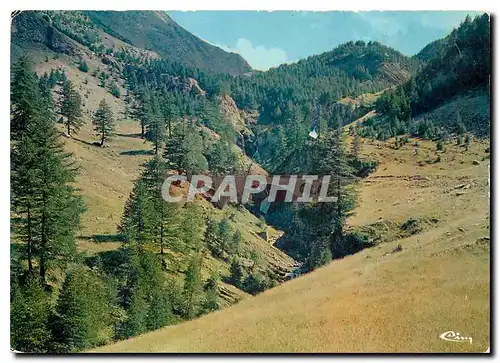 Moderne Karte Col de la Cayolle Alpe de Hte Prov Le versant de Barcelonnette