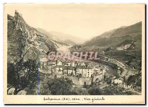 Cartes postales moderne Entrevaux BA Vue generale