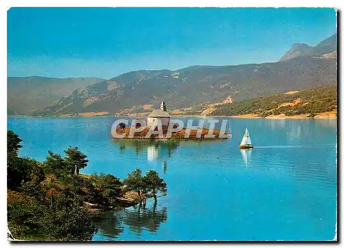 Cartes postales moderne Les Hautes Alpes Lac de Serre Poncon La Chapelle de St Michel de Prunieres