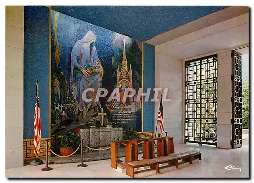 Moderne Karte Draguignan Var La chapelle du cimetiere militaire Americain