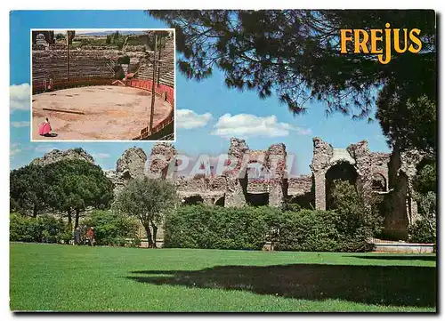 Moderne Karte Souvenir de Frejus Les arennes