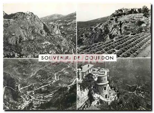 Moderne Karte Souvenir de Gourdon