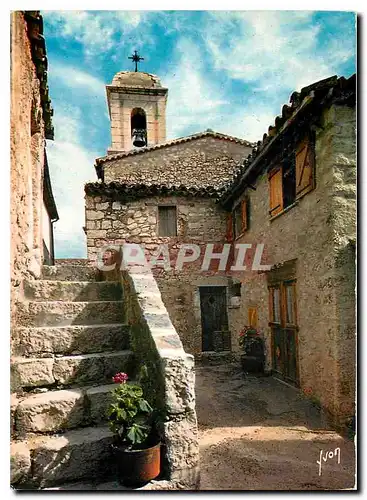 Moderne Karte Gourdon La Sarrazine Alpes Maritimes Le Village perche L'Eglise