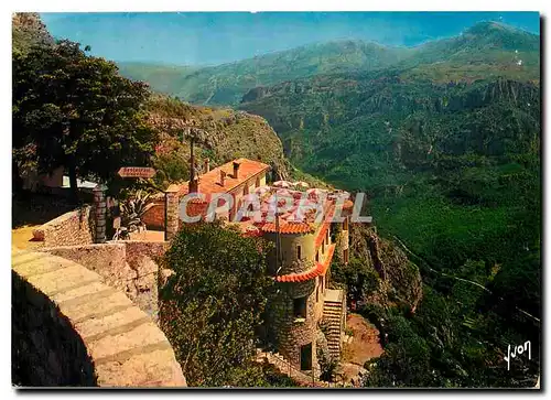 Cartes postales moderne Gourdon La Sarrazine Alpes Maritimes Le Restaurant Le Nid d'Aigle