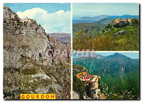 Cartes postales moderne Souvenir de Gourdon et des Gorges du Loup