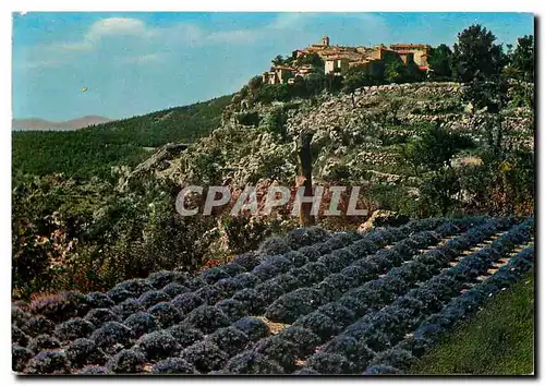 Moderne Karte Gourdon Alpes Maritimes Village pittoresque perche a 760 m