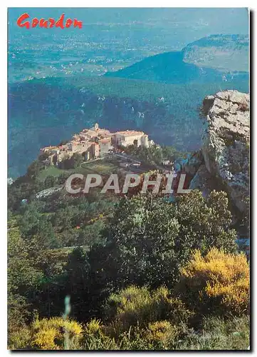 Cartes postales moderne Gourdon Alpes Maritimes Vieux village feodal bati en nid d'aigle dominant les Gorges du Loup