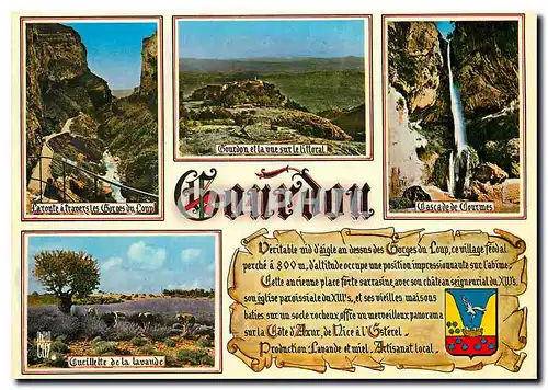 Cartes postales moderne Gourdon Alpes Maritimes