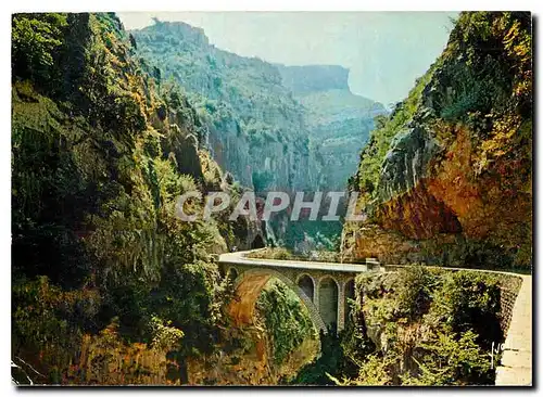 Moderne Karte Gorges du Loup Alpes Maritimes