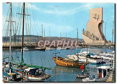 Moderne Karte Lisboa Padrao des Descobrimentos e Doca de Belem