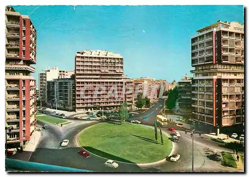 Moderne Karte Lisboa Carrefour des Avenues de Rome et Etats Unis d'Amerique