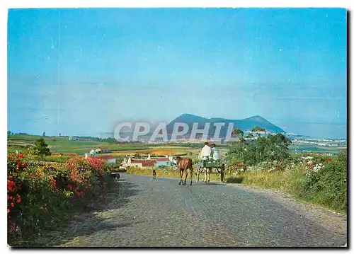 Cartes postales moderne Ilha Terceira Acores Vue de Monte Brazil prise du Pico Redondo