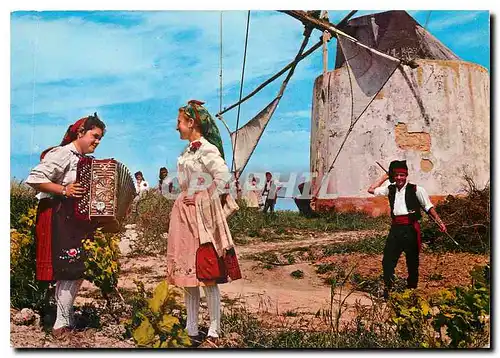 Cartes postales moderne Ribatejo Moinha Moulin a vent et Folklore