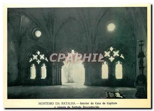 Cartes postales moderne Mosteiro da Batalha Interior da Casa do Capitulo