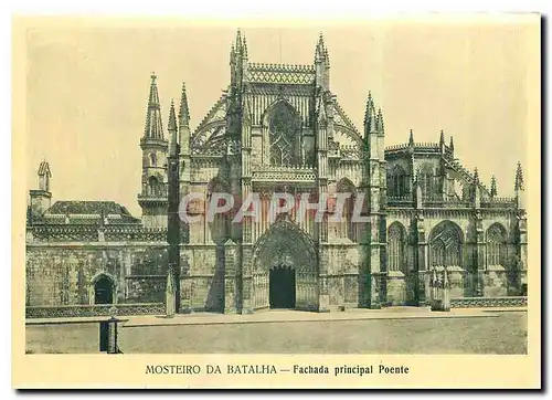 Cartes postales moderne Mosteiro da Batalha Fachada principal Poente
