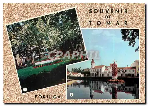 Moderne Karte Souvenir de Tomar Portugal