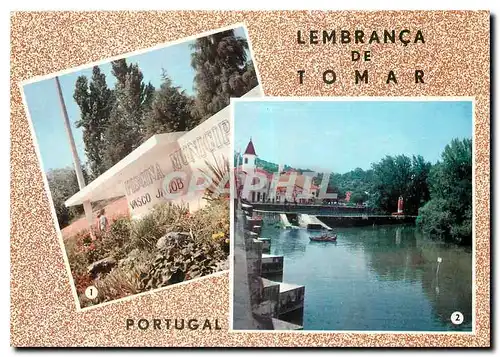 Moderne Karte Lembranca de Tomar Portugal