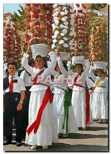 Moderne Karte Tomar Harvest thanksgiving festival known as Festa dos Tabuleiros