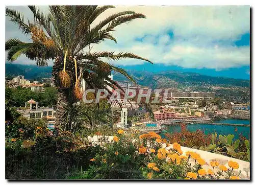 Moderne Karte Funchal Madeira Vue orientale