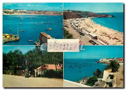 Cartes postales moderne Sines Portugal Parque Campismo a froia de Pesca Ancorada