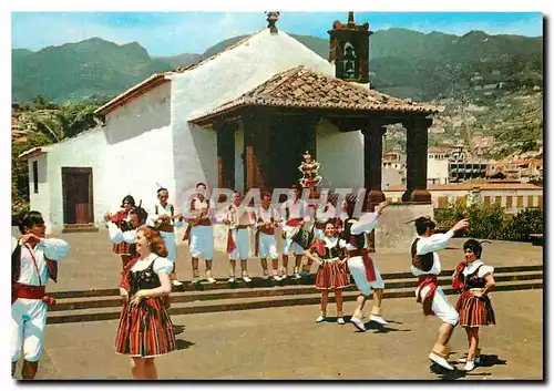 Moderne Karte Funchal Madeira Danse Typique