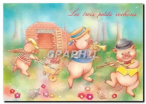 Cartes postales moderne Les Trois Petits Cochons