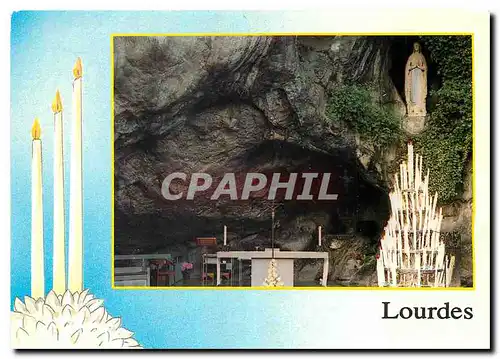 Cartes postales moderne Lourdes Hautes Pyrenees La Grotte Miraculeuse