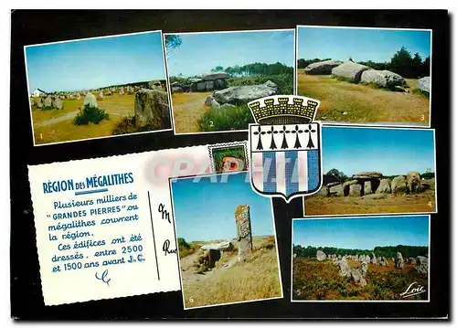 Cartes postales moderne La Bretagne Region des Megalithes Alignements du Menec