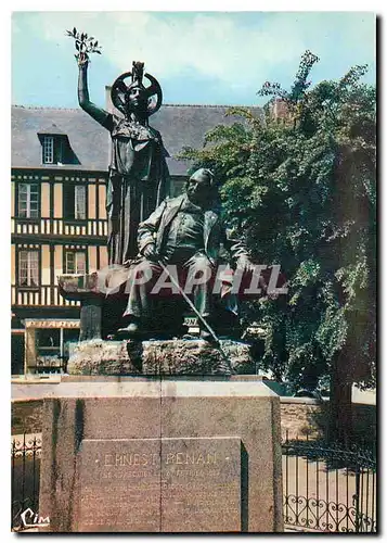 Cartes postales moderne Treguier C du N La Statue d'Ernest Renan ne a Treguier