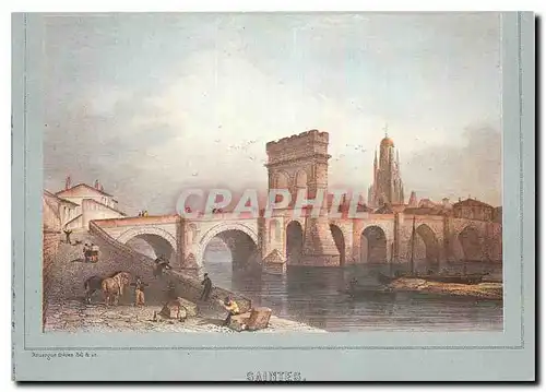 Cartes postales moderne Saintes Le pont sur la Charente