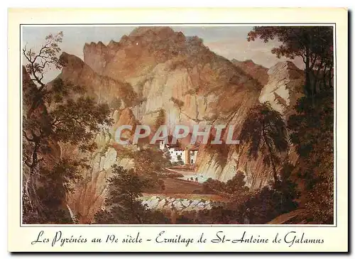 Cartes postales moderne Les Pyrenees au 19e siecle Ermitage de St Antoine de Galamus