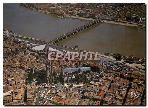 Moderne Karte Bordeaux Gironde Vue Generale sur l'Eglise St Michel