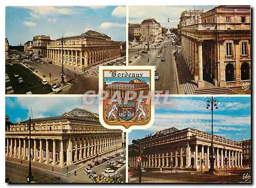 Cartes postales moderne Bordeaux La facade du Grand Theatre