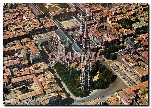 Cartes postales moderne Bordeaux Gironde Vue du ciel la Cathedrale