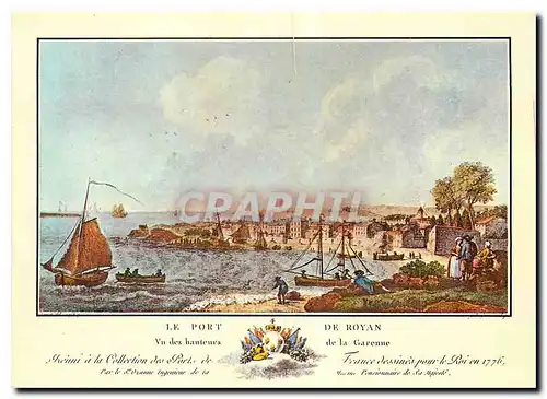 Moderne Karte Royan Vieilles Gravures de 1776