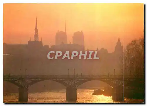 Moderne Karte Paris Matin d'hiver sur le Seine