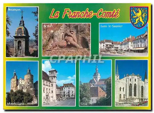 Moderne Karte La Franche Comte Besancon Cathedrale St Jean Belfort