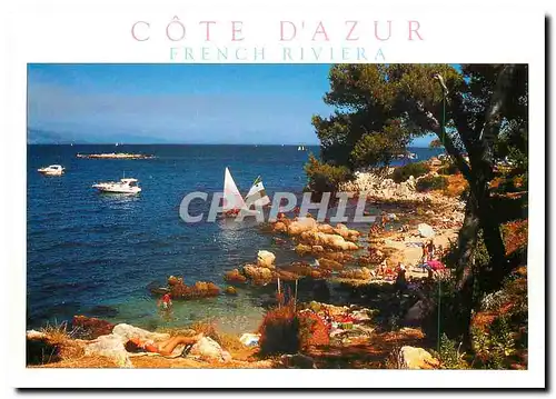 Moderne Karte Cote d'Azur French Riviera