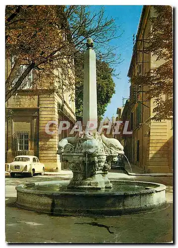 Moderne Karte Aix en Provence Fontaine des Quatre Dauphins