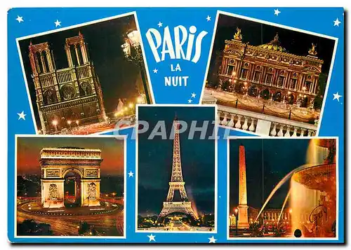 Cartes postales moderne Paris et ses Merveilles La cathedrale Notre Dame L'Opera