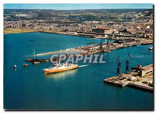 Cartes postales moderne Cherbourg Manche La gare maritime